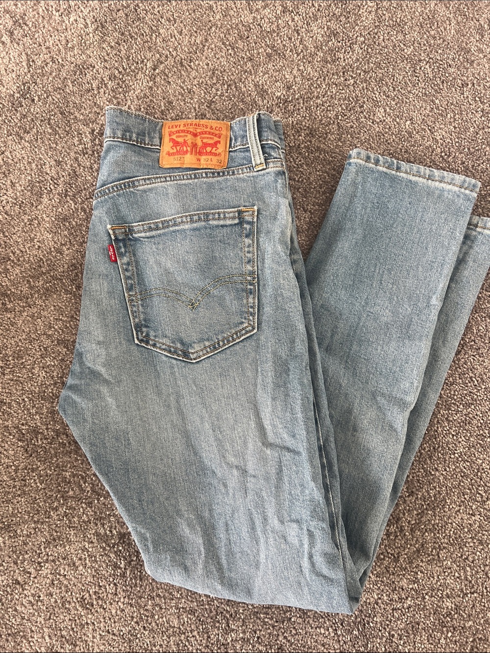Levi's Men's Light Blue Straight Leg Jeans